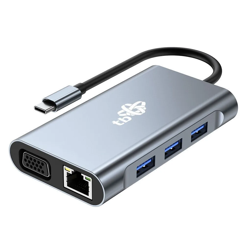 20240920141003_tb_pc_usb_c_docking_station_me_hdmi_4k_pd_ethernet_asimi_aktbxva8w1uhvrj USB-C Docking Station με HDMI 4K PD Ethernet Ασημί - Image 1