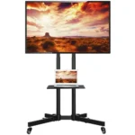 Techly Multifunction Mobile Tv Stand Τρόλεϊ Τροχήλατη Βάση Δαπέδου Tv 37" 70" Ράφι & Camera Holder