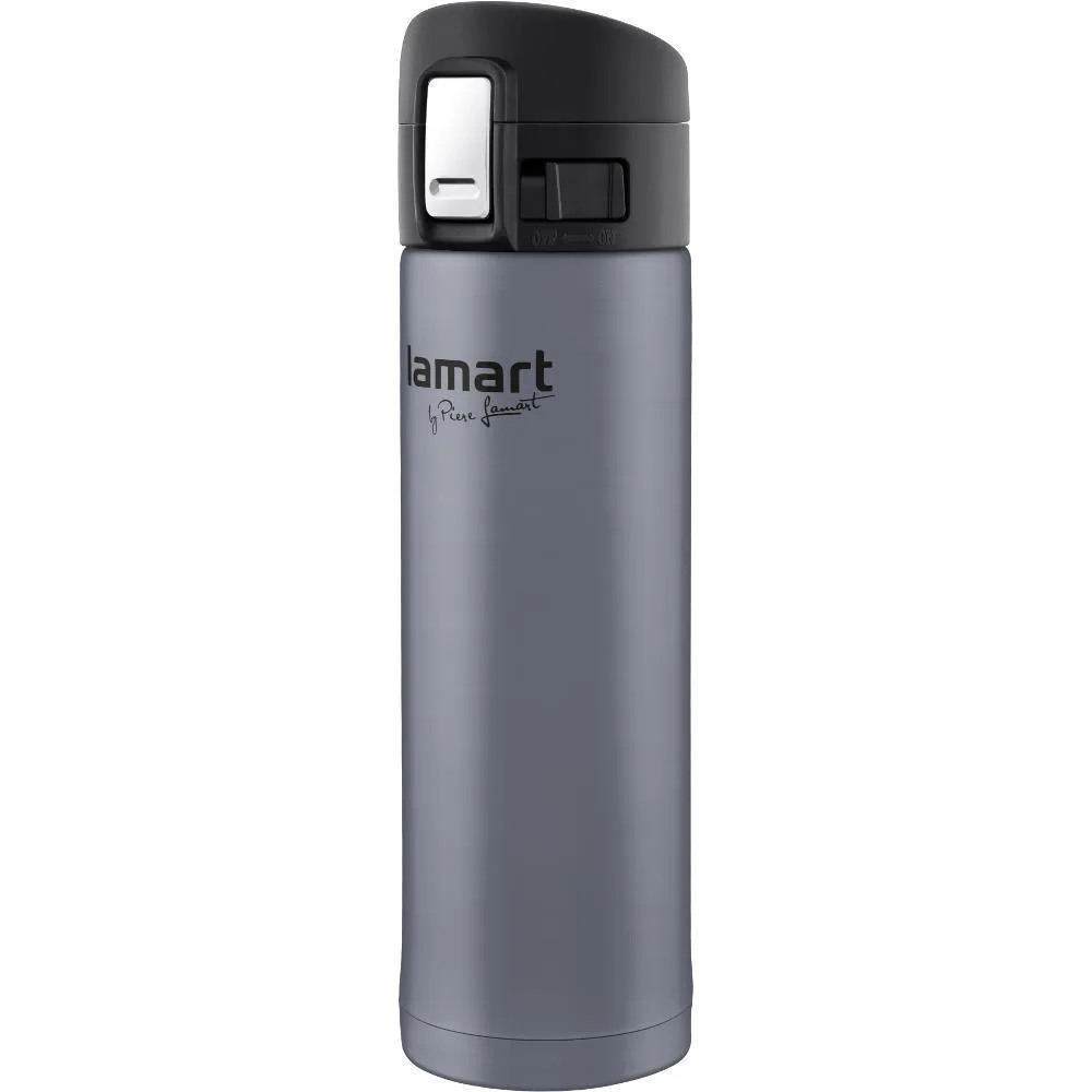 20240926095720_lamart_mpoukali_thermos_anoxeidoto_plastiko_gri_420ml_lt4044 Lamart Μπουκάλι Θερμός Ανοξείδωτο / Πλαστικό 420ml Γκρι LT4044 - Image 1