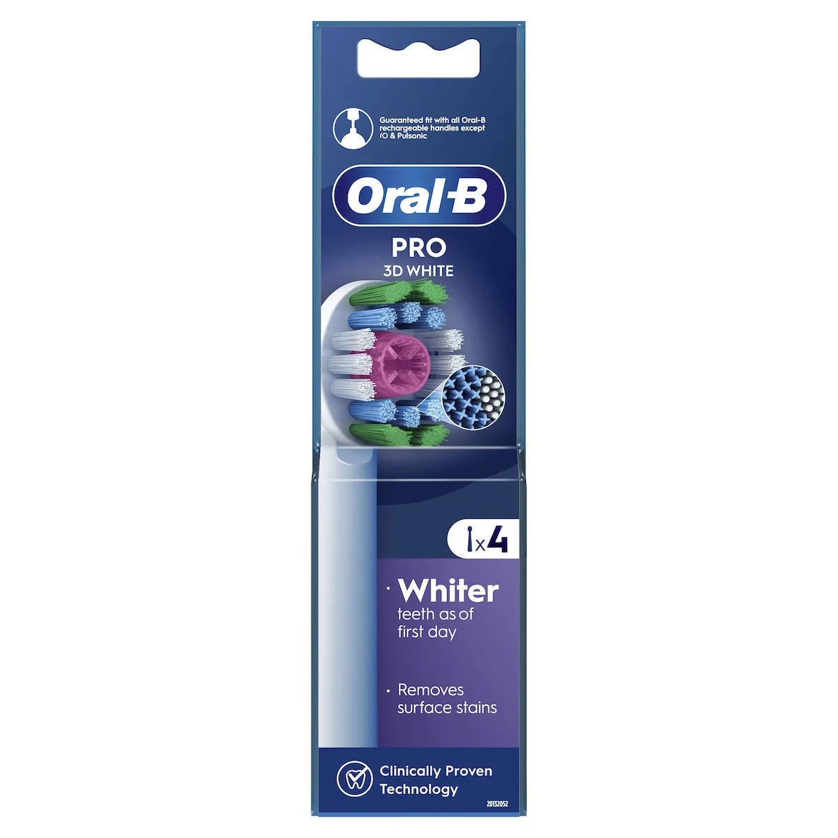 20240930124110_oral_b_pro_3d_white_electric_toothbrush_heads_antallaktikes_kefales_ilektrikis_odontovourtsas_4_temachia Oral-b Pro 3d White Electric Toothbrush Heads Ανταλλακτικές Κεφαλές Ηλεκτρικής Οδοντόβουρτσας 4 Τεμάχια - Image 1