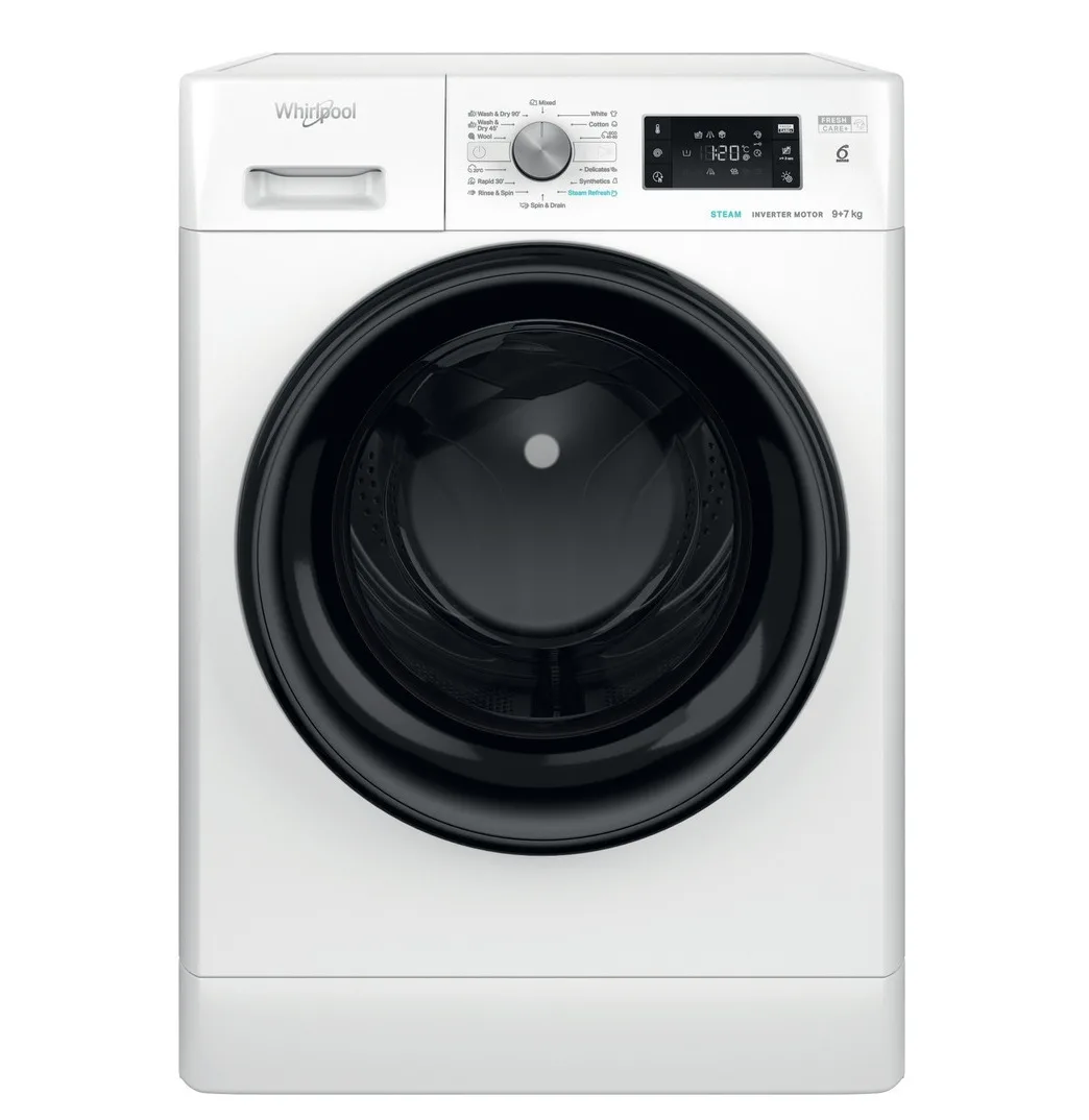 Whirlpool FFWDB 976258 BV EE Πλυντήριο-Στεγνωτήριο Ρούχων 9kg/7kg Ατμού 1600 Στροφές - Image 1