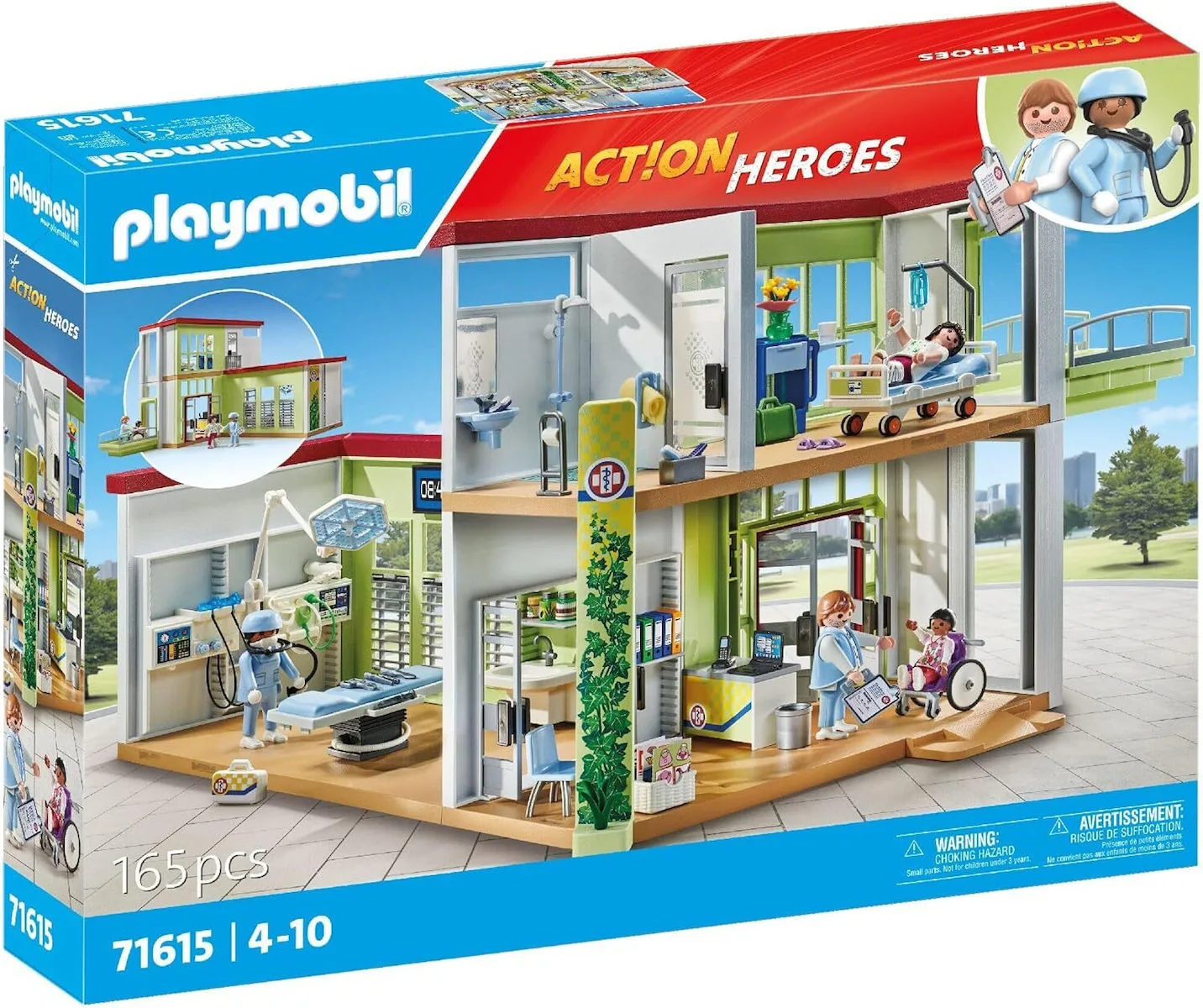 20241003130514_playmobil_gia_4_10_eton_71615 Playmobil Action Heroes Ιατρικό Κέντρο για 4-10 ετών 71615 - Image 1