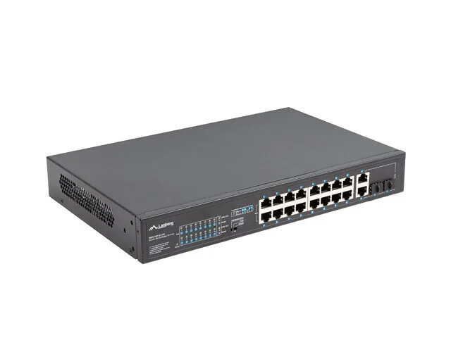 Lanberg RSFE-24P-2C-250 Unmanaged L2 PoE Switch με 24 Θύρες Ethernet - Image 1