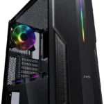 MS-Tech Fighter V310 Gaming Midi Tower Κουτί Υπολογιστή με Πλαϊνό Παράθυρο Μαύρο