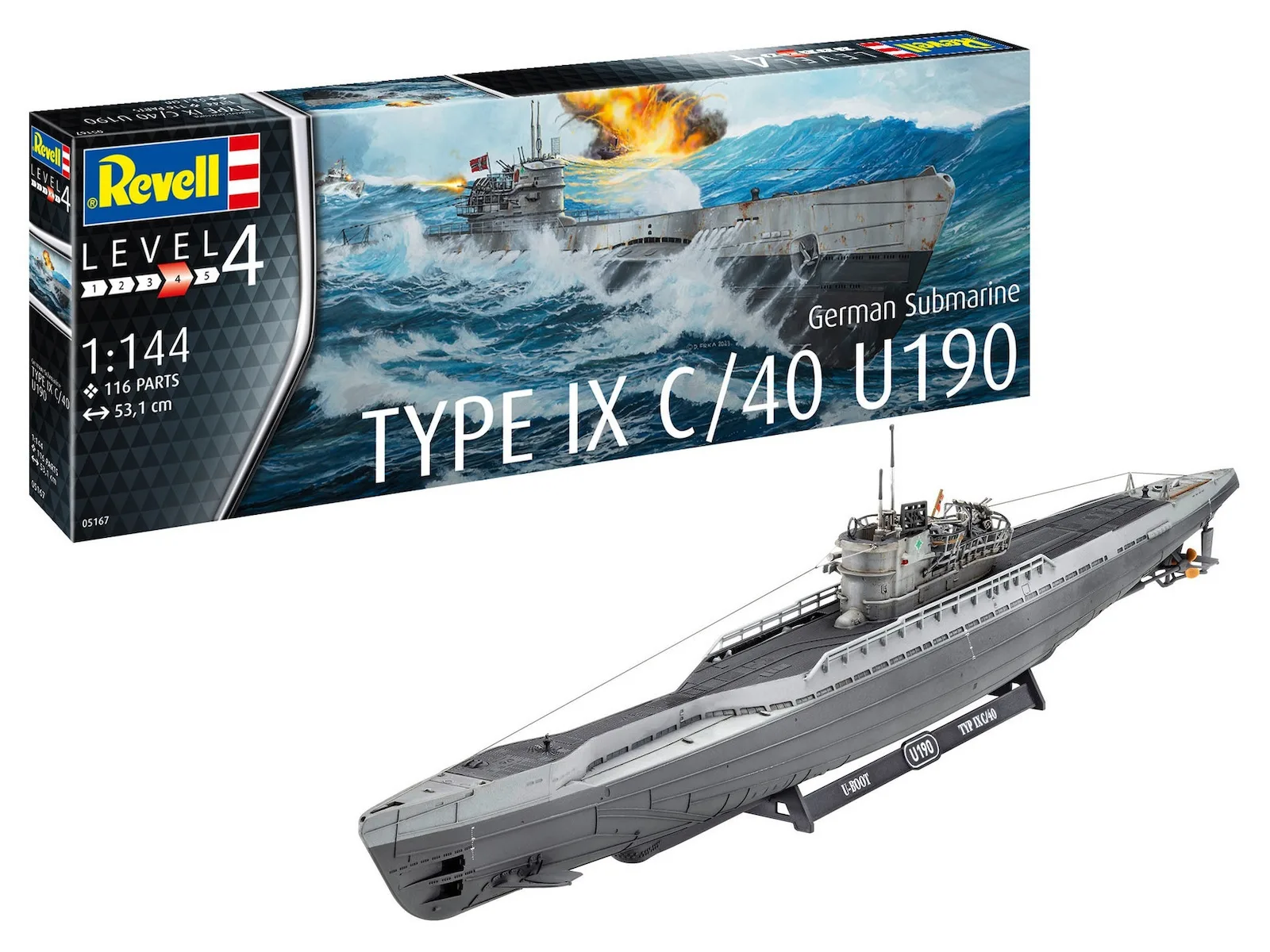 20241025105949_revell_german_figoura_montelismou_ypovrychio_se_klimaka_1_144_05167 Revell German Φιγούρα Μοντελισμού Υποβρύχιο 116 Κομματιών σε Κλίμακα 1:144 5.3εκ. 05167 - Image 1