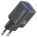 Usams Φορτιστής Χωρίς Καλώδιο GaN με Θύρα USB-C 30W Power Delivery Μαύρος (CC251)