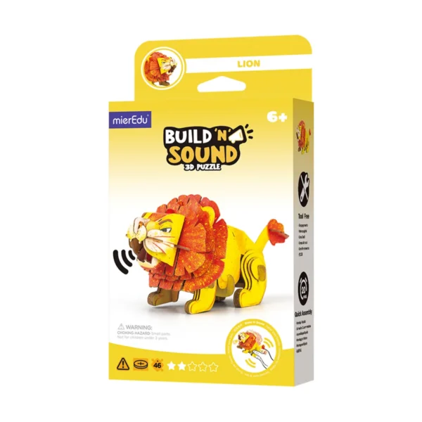 3d Puzzle Sounds Lion Build N Sound