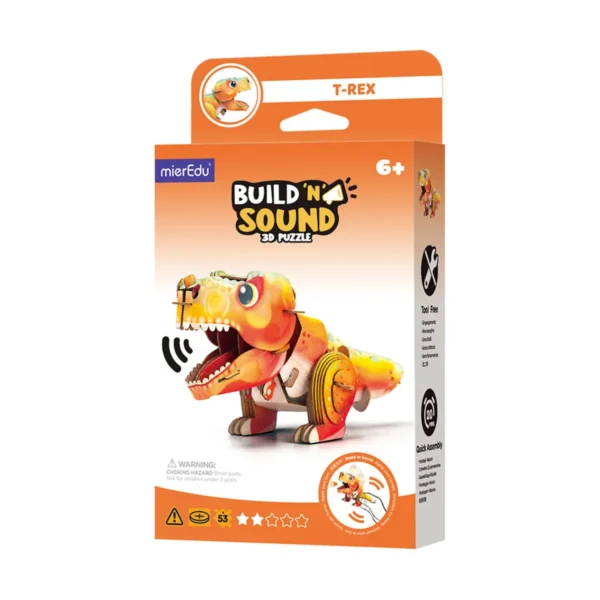 3d Puzzle Sounds Tyrannosaurus Rex Build N Sound