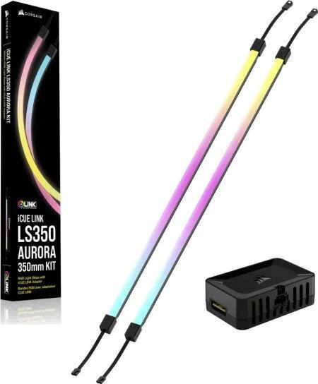 Corsair Icue Link Ls350 Aurora Rgb Light Strips Kit 35cm Cl-9011135-ww - Image 1