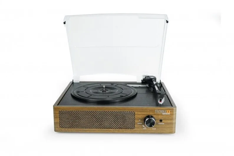 20241209101854_technaxx_tx_186_pikap_me_ensomatomena_icheia_kafe Technaxx TX-186 Πικάπ με Belt Drive, Προενίσχυση και Ενσωματωμένα Ηχεία Καφέ - Image 1