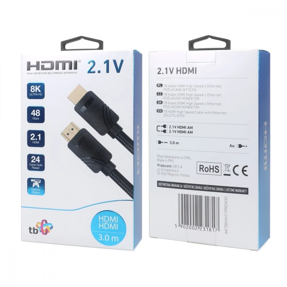 20241209161714_tb_energy_cable_hdmi_male_hdmi_male_3m_mayro Tb Energy Cable HDMI male - HDMI male 3m Μαύρο - Image 1