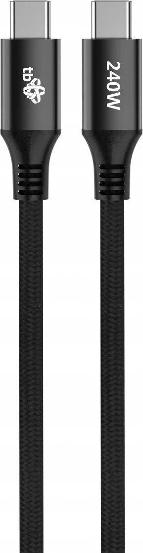 20241209162415_tb_energy_usb_2_0_cable_usb_c_male_usb_c_240w_mayro_1m Tb Energy USB 2.0 Cable USB-C male - USB-C 240W Μαύρο 1m - Image 1
