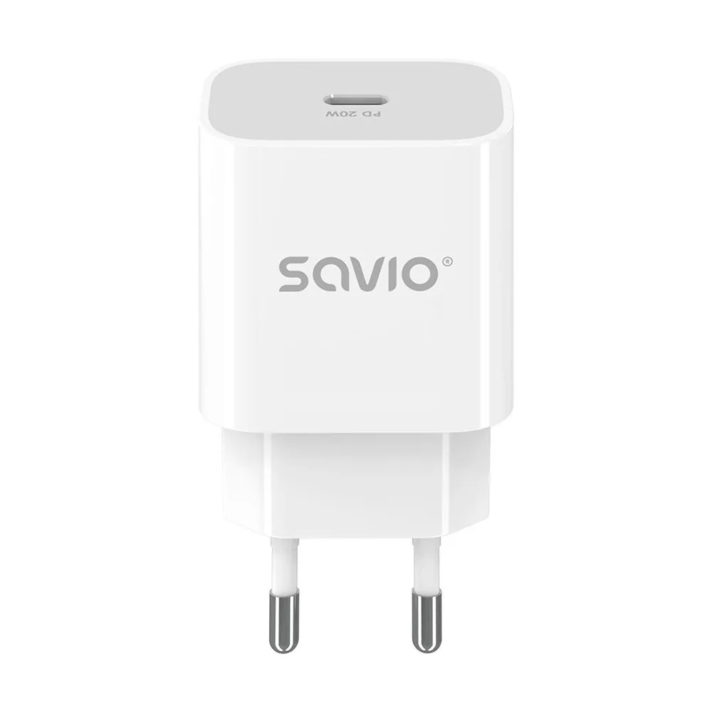 20241210131458_savio_fortistis_choris_kalodio_me_thyra_usb_c_20w_power_delivery_leykos_la_09 Savio Φορτιστής Χωρίς Καλώδιο με Θύρα USB-C 20W Power Delivery Λευκός (LA-09) - Image 1