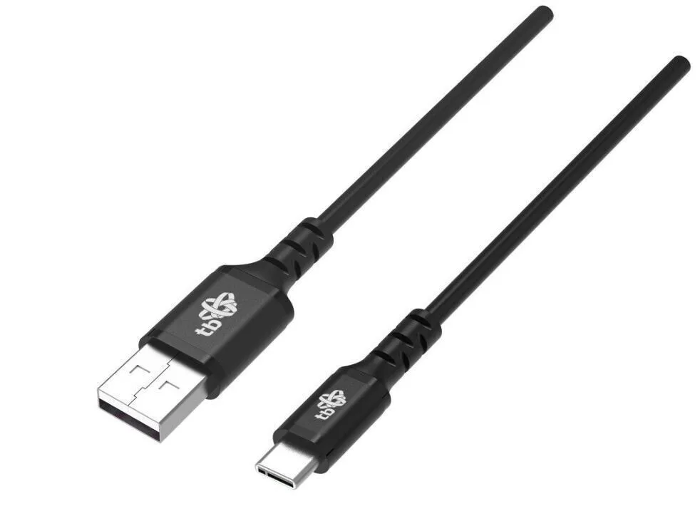 20241217125839_tb_energy_usb_2_0_cable_usb_c_male_usb_a_mayro_1_5m Tb Energy USB 2.0 Cable USB-C male - USB-A Μαύρο 1.5m - Image 1