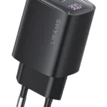 Usams Φορτιστής Χωρίς Καλώδιο GaN 30W Power Delivery / Quick Charge 3.0 Μαύρος (CC229)