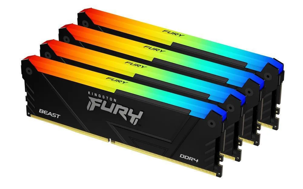 20250107162517_kingston_fury_beast_128gb_ddr4_ram_me_4_modules_4x32gb_kai_tachytita_3600_gia_desktop_kf436c18bb2ak4_128 Kingston Fury Beast DDR4 128GB RAM με 4x32GB Modules και Ταχύτητα 3600 για Desktop KF436C18BB2AK4/128 - Image 1