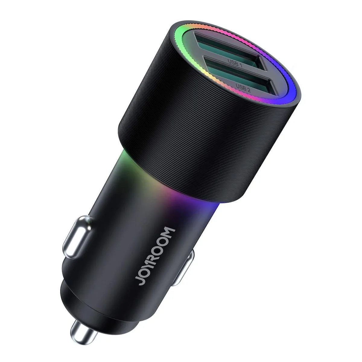 Joyroom JR-CL10 Φορτιστής Αυτοκινήτου 24W 4.8A με Θύρες: 2xUSB Μαύρο Χρώμα - Image 1