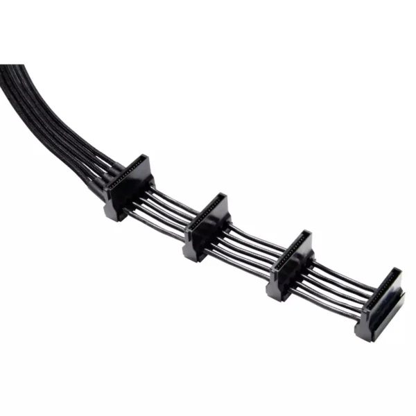 Be Quiet 7-Pin SATA III - 4x 7-Pin SATA III Cable 0.72m Μαύρο (BC026)