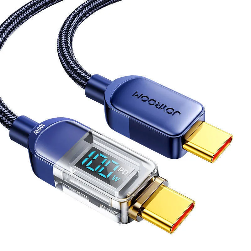 Joyroom USB 2.0 Cable USB-C male - USB-C 100W Μπλε 1.2m (S-CC100A4) - Image 1