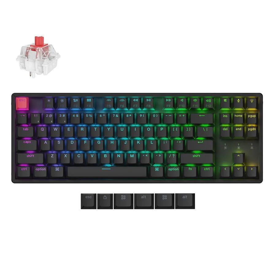 20250205111604_keychron_keychron_k8_v2_asyrmato_gaming_michaniko_pliktrologio_tenkeyless_me_keychron_super_red_diakoptes_kai_rgb_fotismo_agliko_us_aluminum_frame Keychron K8 V2 K8X-J1 Ασύρματο Gaming Μηχανικό Πληκτρολόγιο Tenkeyless με Keychron Super Red διακόπτες και RGB φωτισμό (Αγγλικό US) Aluminum Frame - Image 1