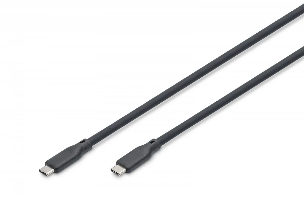 Digitus USB 2.0 Cable USB-C male - USB-C 240W PD Μαύρο 0.5m Ak-300344-005-S - Image 1