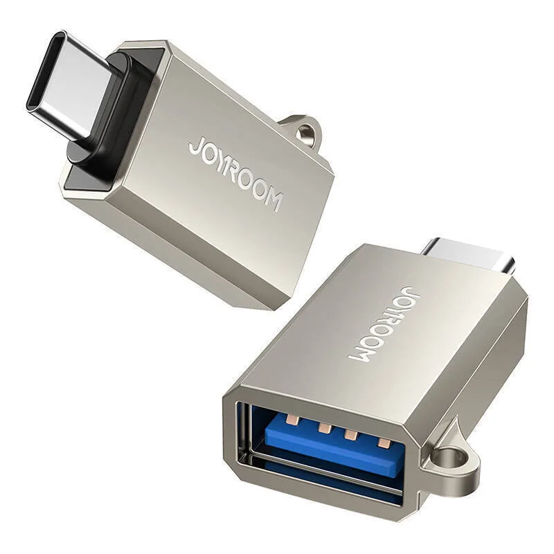 Joyroom S-H151 Μετατροπέας USB-C male σε USB-A male Ασημί 1τμχ - Image 1