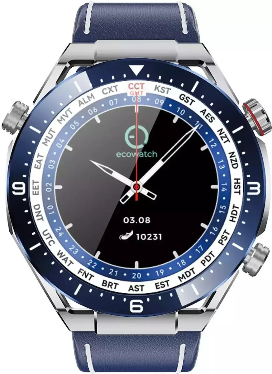 20250225164326_fitgo_ecowatch_1_me_palmografo_mple FitGo Ecowatch 1 51mm με Παλμογράφο (Μπλε) - Image 1
