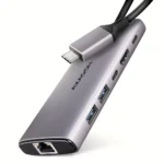 Axagon USB 3.2 Hub 6 Θυρών με σύνδεση USB-C Ασημί