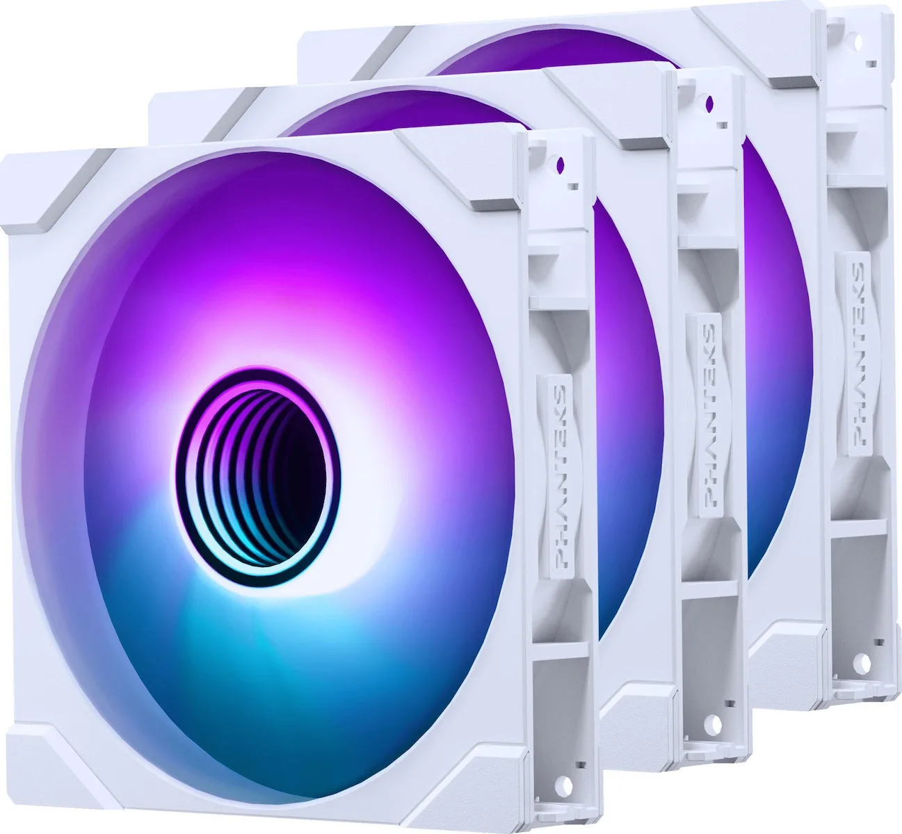 Phanteks M25G2-140 Case Fan με ARGB Φωτισμό και Σύνδεση 6-Pin 3τμχ Λευκό - Image 1