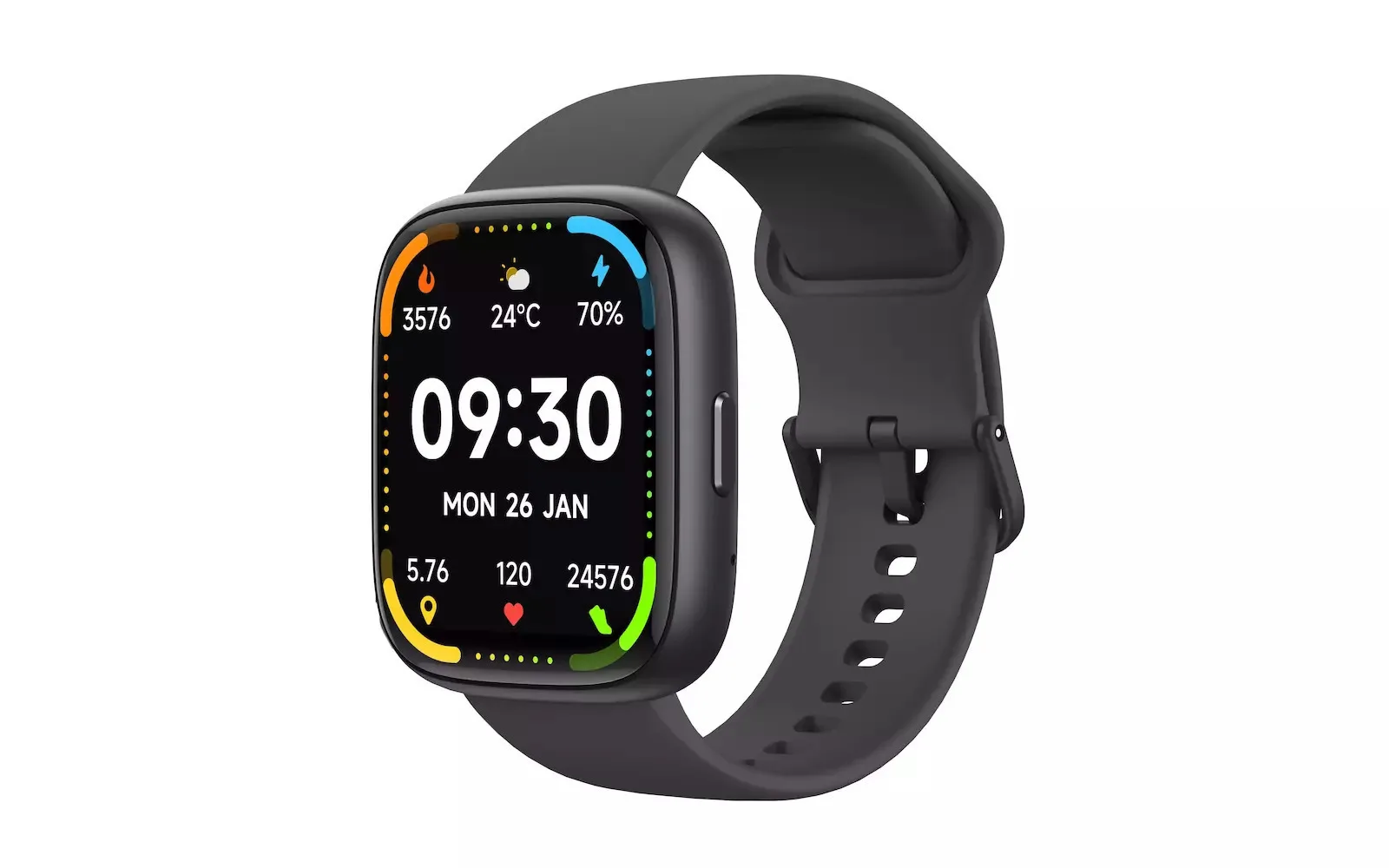 20250311134615_maxcom_ecowatch_6_46mm_me_palmografo_mayro MaxCom Ecowatch 6 46mm με Παλμογράφο (Μαύρο) - Image 1