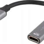 Προσαρμογέας Καλωδίου Lanberg Displayport M > Hdmi F 8k Καλώδιο 20cm Ασημί