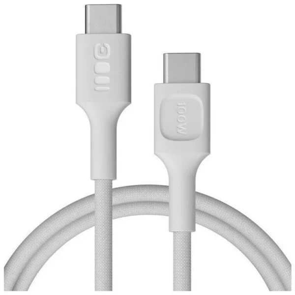 Green Cell Powerstream USB 2.0 Cable USB-C male - USB-C 100W Λευκό 1.2m