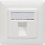 Digitus Μονή Πρίζα Δικτύου RJ45 με Πλαίσιο σε Λευκό Χρώμα DN-93811