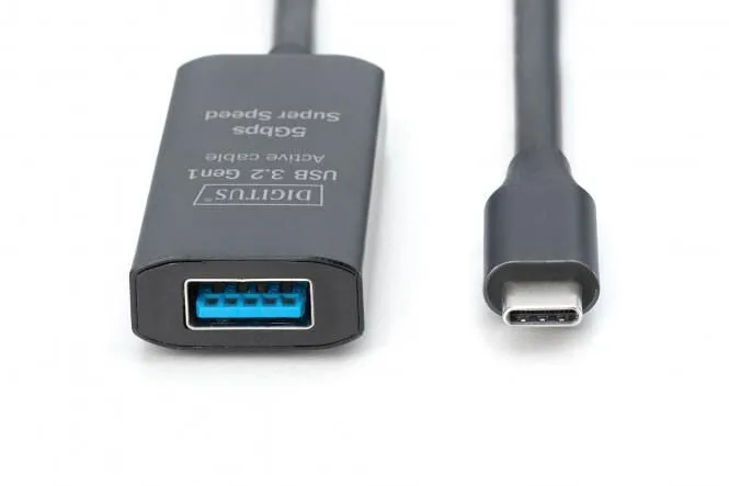 20250326101545_kalodio_usb_digitus_extension_usb_c_usb_a_m_f_10g_10_00m Καλώδιο Usb Digitus Extension Usb-c->usb-a M F 10g 10,00m - Image 1