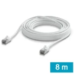 Ubiquiti U/UTP Cat.6a Καλώδιο Δικτύου Ethernet εξωτερικού χώρου 8m Λευκό 1τμχ (UACC-Cable-Patch-Outdoor-C6A-8M-W)