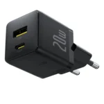 Baseus Φορτιστής Χωρίς Καλώδιο με Θύρα USB-A και Θύρα USB-C 20W Power Delivery / Quick Charge 3.0 Μαύρος (Palm)