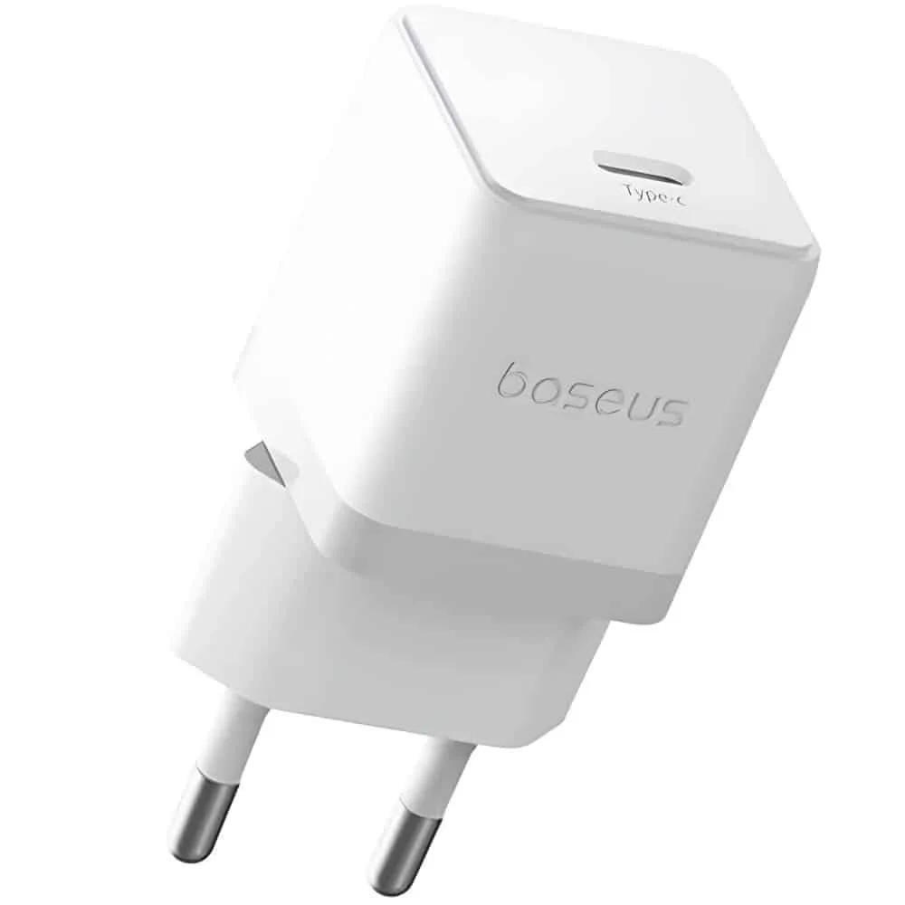 Baseus Φορτιστής Χωρίς Καλώδιο με Θύρα USB-C 20W Power Delivery Λευκός (Palm) - Image 1