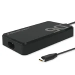 Φορτιστής 90w Gan Super Fast Slim Pd 5-20v 4.5a Usb-c 3.1 Laptop Macbook Smartphone Qoltec
