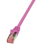 LogiLink S/FTP Cat.6 Καλώδιο Δικτύου Ethernet 0.25m Ροζ 1τμχ CQ2019S