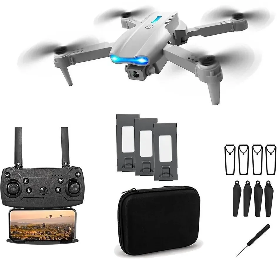 20250429165712_extralink_drone_2_4_ghz_me_kamera_kai_cheiristirio Extralink E99 Pro Drone 2.4 GHz με Κάμερα Συμβατό με Γυαλιά FPV - Image 1