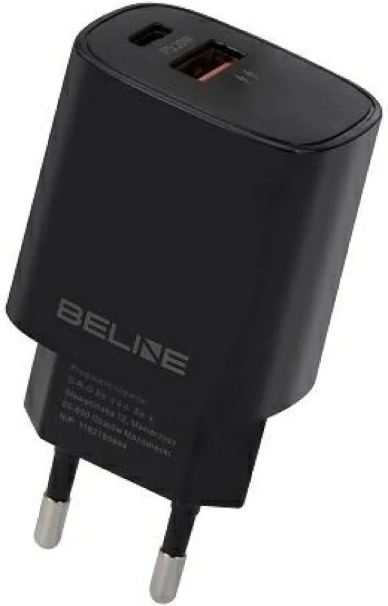 20250508151734_beline_fortistis_choris_kalodio_me_thyra_usb_a_kai_thyra_usb_c_20w_power_delivery_quick_charge_3_0_mayros_u03 Beline Φορτιστής Χωρίς Καλώδιο με Θύρα USB-A και Θύρα USB-C 20W Power Delivery / Quick Charge 3.0 Μαύρος (U03) - Image 1