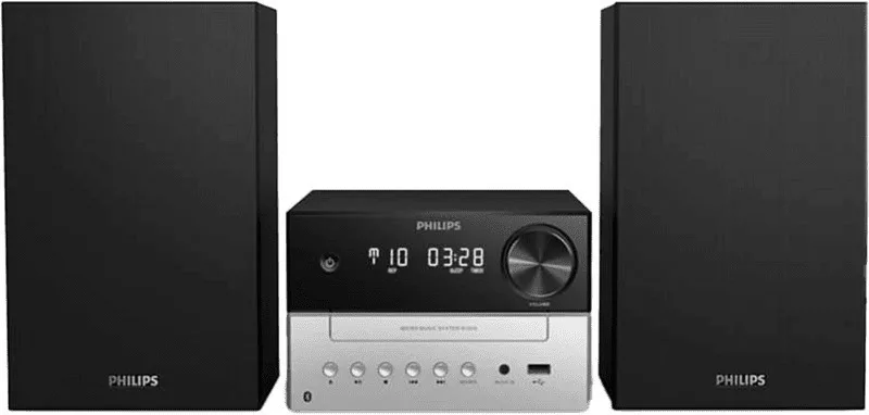 20250520122946_philips_ichosystima_2_0_tam3205m2_tam3205m2_12_20w_me_cd_player_kai_bluetooth_mayro Philips Ηχοσύστημα 2.0 TAM3205M2 TAM3205M2/12 20W με CD Player και Bluetooth Μαύρο - Image 1