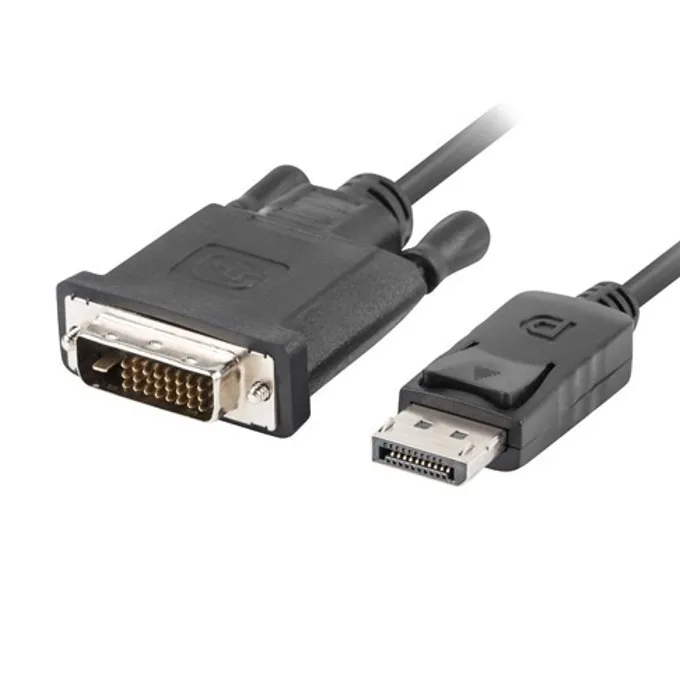 20250529144147_lanberg_cable_dvi_d_male_displayport_male_1_8m_ca_dpdv_10cu_0018_bk Lanberg Cable DVI-D male - DisplayPort male 1.8m (CA-DPDV-10CU-0018-BK) - Image 1