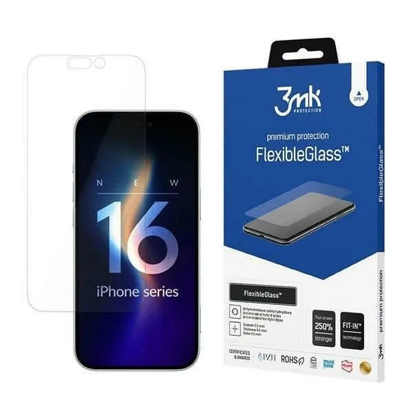 20250602153534_3mk_tempered_glass_iphone_16_pro 3MK FlexibleGlass Tempered Glass (iPhone 17 / 17 Pro / 16 Pro) - Image 1