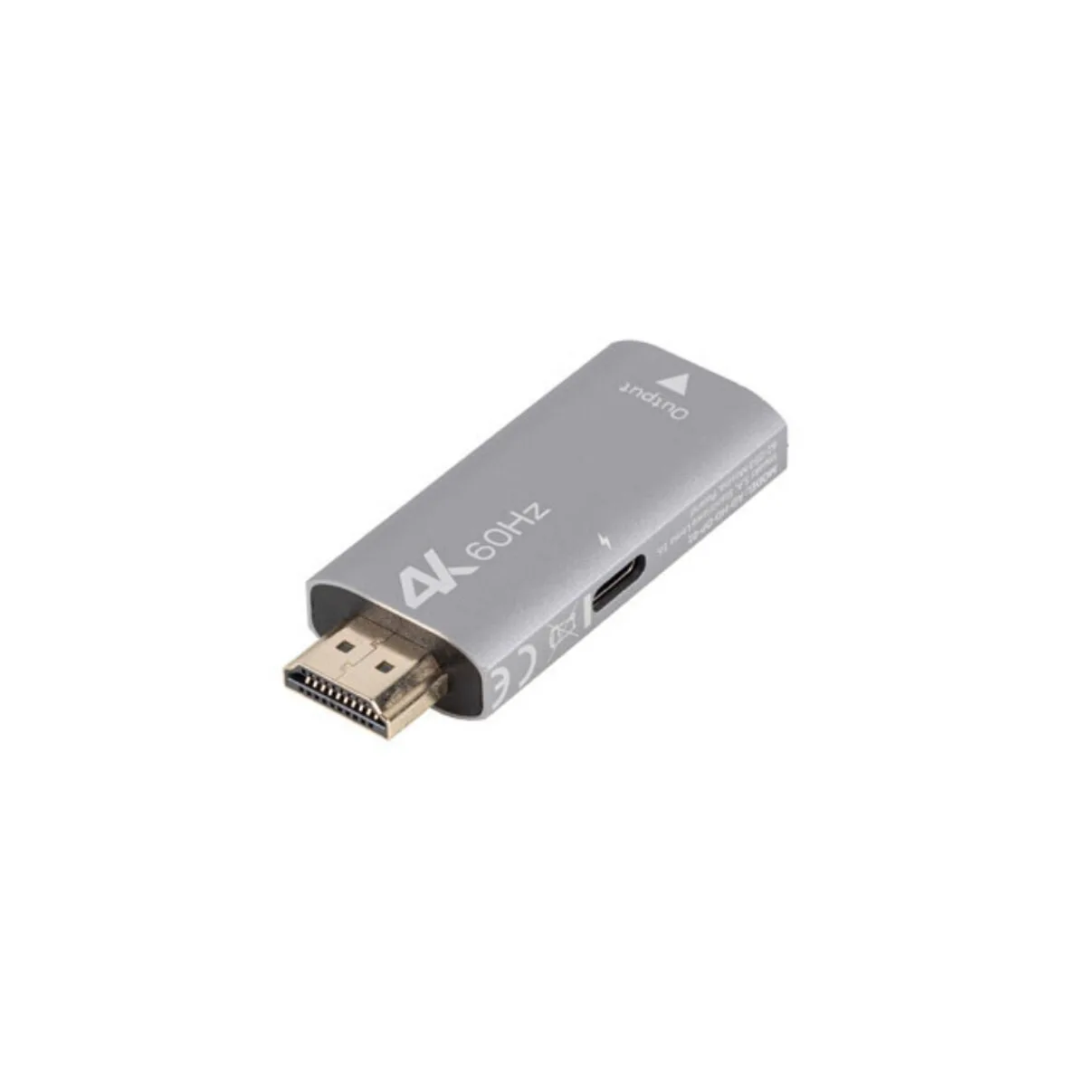 20250604103720_lanberg_metatropeas_displayport_hdmi_male_se_displayport_female_1tmch_ad_hd_dp_01 Lanberg Μετατροπέας DisplayPort / HDMI male σε DisplayPort female Ασημί 1τμχ AD-HD-DP-01 - Image 1