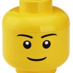 LEGO Παιδικό Κουτί Αποθήκευσης από Πλαστικό Head Κίτρινο 16x16x18cm 5005529