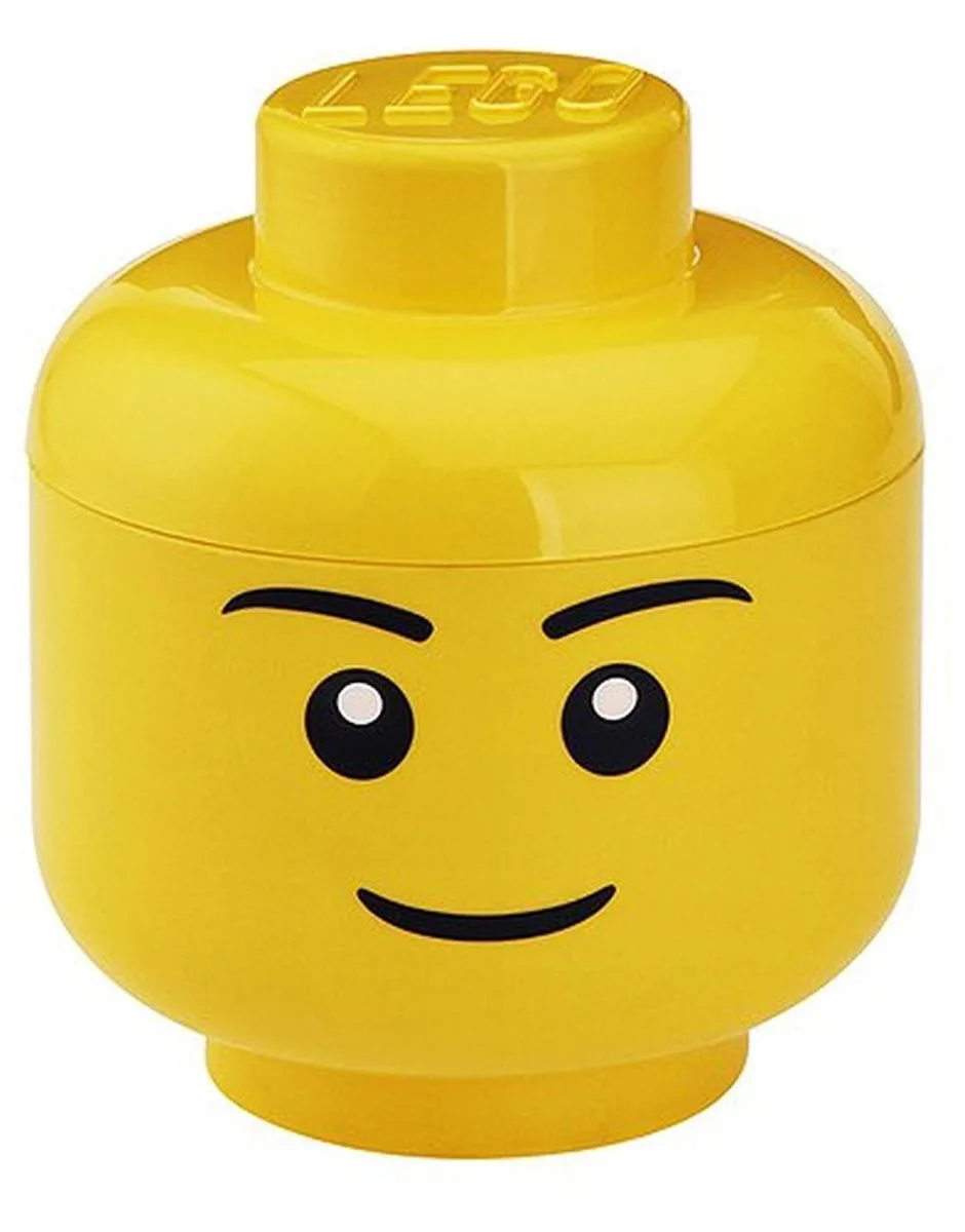 20250606150630_lego_paidiko_kouti_apothikeysis_apo_plastiko_head_kitrino_16x16x18cm_5005529 LEGO Παιδικό Κουτί Αποθήκευσης από Πλαστικό Head Κίτρινο 16x16x18cm 5005529 - Image 1