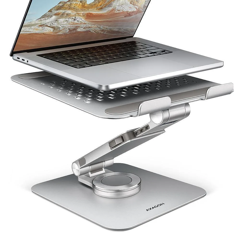20250612144828_axagon_acc_stand_vasi_stirixis_gia_laptop_eos_17 Axagon ACC Stand Βάση Στήριξης για Laptop έως 17" Ασημί - Image 1