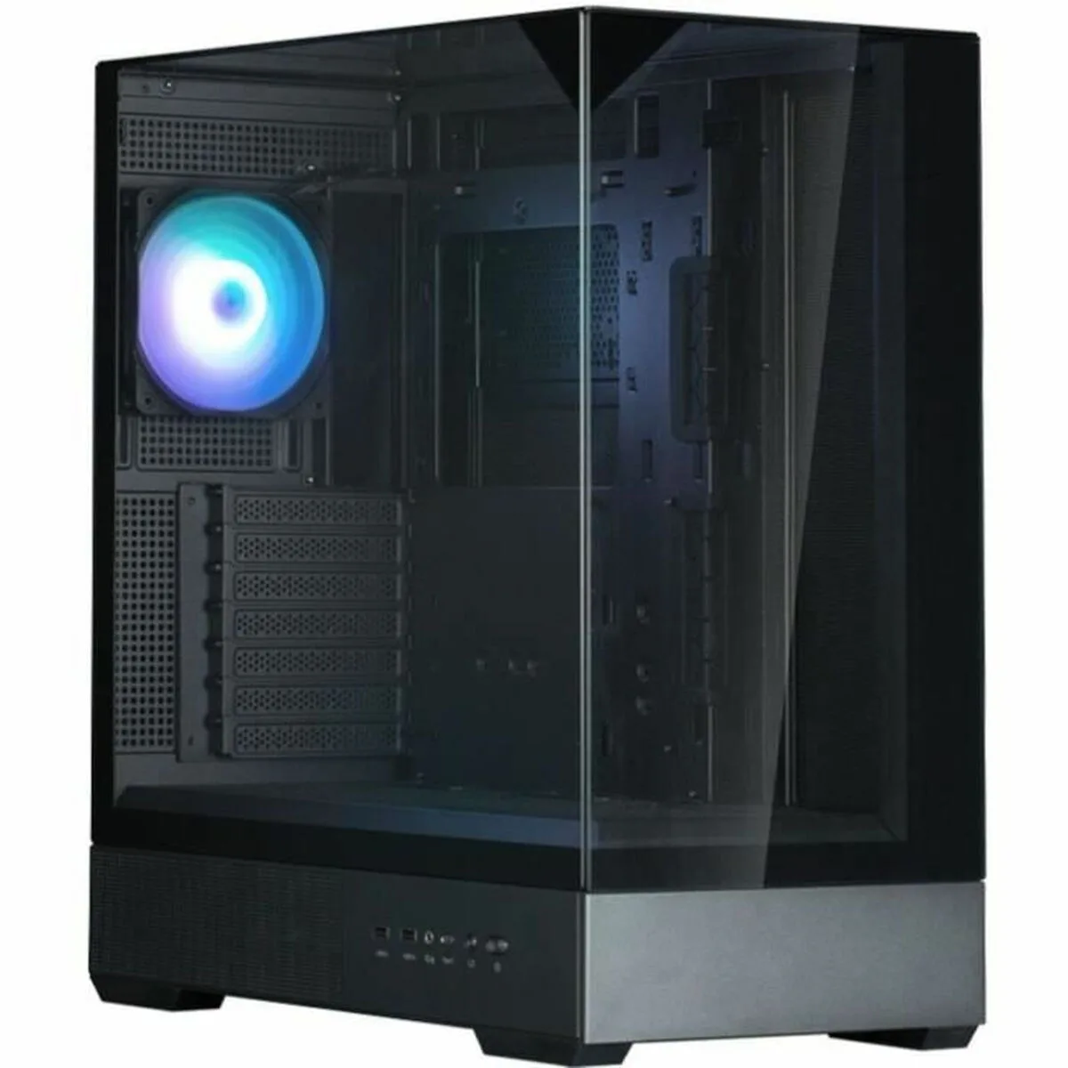 20250618163435_zalman_p40_prism_gaming_midi_tower_kouti_ypologisti_me_plaino_parathyro_kai_argb_fotismo_mayro Zalman P40 Prism Gaming Midi Tower Κουτί Υπολογιστή με Πλαϊνό Παράθυρο και ARGB Φωτισμό Μαύρο - Image 1