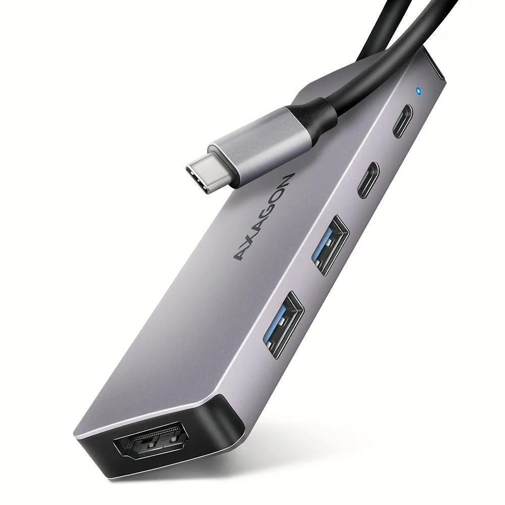 Axagon HMC-5H60 USB-C Docking Station με HDMI 4K PD Γκρι - Image 1